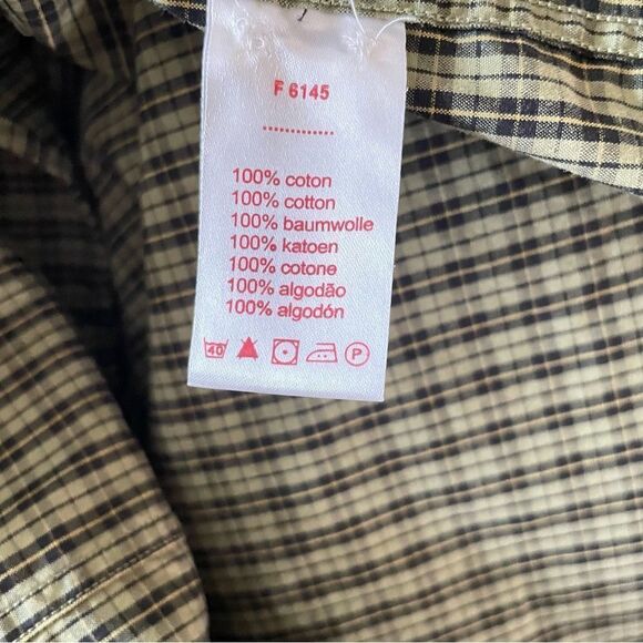 NOT FOR SALE Vintage Lacoste Plaid Button Up Shirt - Picture 7 of 7